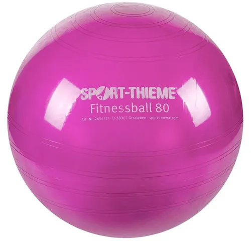 Sport-Thieme Gymnastikball Fitnessball 80 cm - Bälle für Fitness und Rehabilitation, belastbar bis 500 kg und in verschiedenen Größen für optimalen Sitz- und Trainingskomfort.