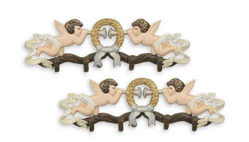 Aubaho Dekoobjekt Paar gusseiserne Kleiderhaken im Retro Design - Verleihen Sie Ihrem Zuhause mit den stilvollen gusseisernen Kleiderhaken im Retro Design einen Hauch von Vintage-Charme! Ideal für Flur, Schlafzimmer oder Badezimmer – praktisch und dekorativ zugleich.