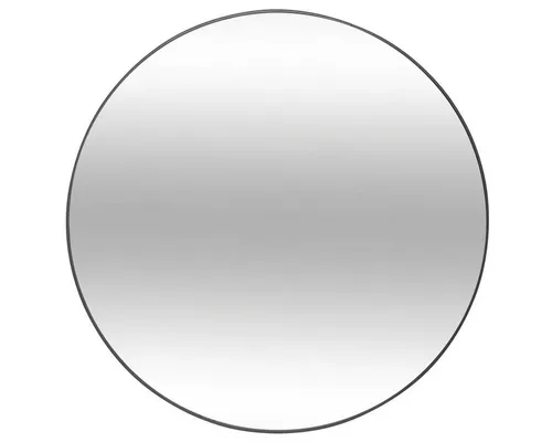 Runder Spiegel Alice, Ø 76 cm – Elegantes Design - Stilvoller runder Spiegel mit einem Durchmesser von 76 cm. Der elegante Metallrahmen in Schwarz ist ideal für Flur, Schlafzimmer oder Badezimmer und setzt moderne Akzente in Ihrem Zuhause.