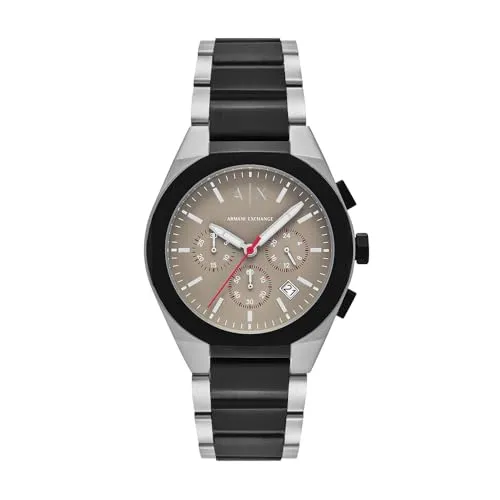 Armani Exchange Herren 42MM Zweifarbige Edelstahluhr, AX4199