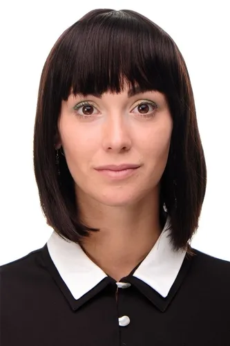 Perücke Damenperücke kurz Bob Longbob Pony glatt Mahagoni Braun gesträhnt 7803