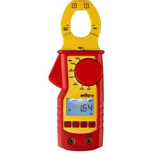 Wiha Strommesszange 45219 - CAT IV bis 1000 V AC - Spannungsprüfer mit großer LCD-Anzeige und integrierter Taschenlampe. Ideal für sichere Messungen ohne Stromkreisunterbrechung, perfekt für Elektriker.