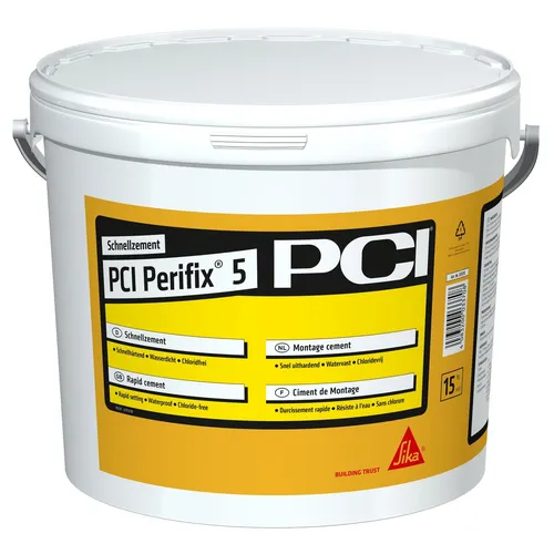 PCI Perifix® 5 grau 15 kg – Hochwertiger Mörtel - Zementbasierter Mörtel für vielseitige Anwendungen, ideal für Bauprojekte. Hohe Verarbeitungsqualität und zuverlässige Festigkeit.