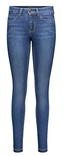 MAC Dream Skinny Jeans für Damen, Gr. 44, Mid Blue - Hochelastische Skinny-Fit Jeans für perfekten Sitz, Five-Pocket-Style und casual Look, ideal für jeden Anlass.