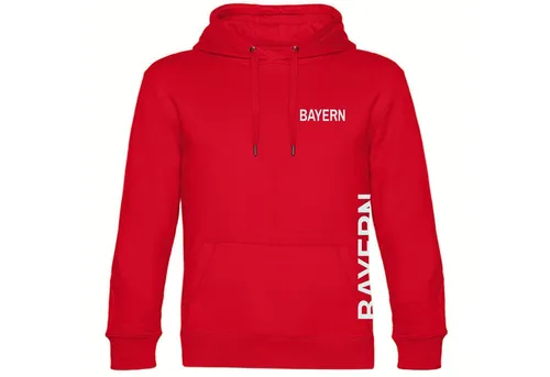 Multifanshop Kapuzensweatshirt Bayern Hoodie rot M