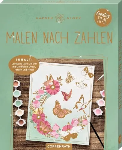 Produktbild Malen nach Zahlen: Blütenglück: Malen nach Zahlen – entspannende Kunst mit floralen Motiven