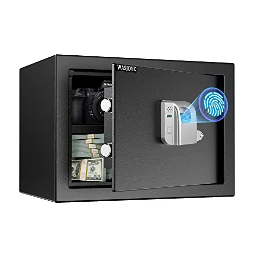 WASJOYE 19L Fingerabdruck Tresor Safe