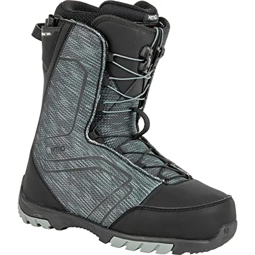 Nitro Snowboards Herren Sentinel TLS '23 All Mountain Freestyle Schnellschnürsystem günstig Boot Snowboardboot, Black