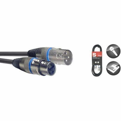 STAGG Mikrofonkabel - XLR - 1m - Blau
