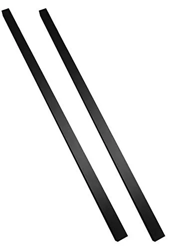 inova Flache Möbel-Griffe schwarz selbstklebend 2er-Set - Hochwertige selbstklebende Aluminium Griffe in modernem Design, ideal für Schiebetüren und Möbel. Einfache Montage und fester Halt dank doppelseitigem Klebeband. Perfekte Alternative zu herkömmlichen Griffen.