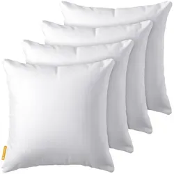 Gentle North Microfaserkissen 4er Set - Hoher Komfort für jeden Schläfer - Kissen-Set mit 4 hochwertigen Mikrofaserkissen, individuell anpassbar durch Reißverschluss, waschbar und ideal für Seitenschläfer, Rückenschläfer und Allergiker.
