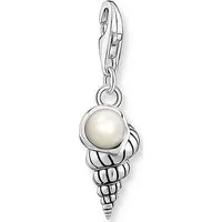 Thomas Sabo Charm-Anhänger Muschel mit Perle in silber von THOMAS SABO