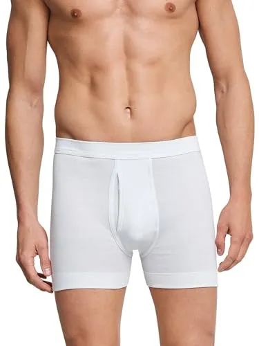 Schiesser Herren Kurz Hose, Weiß (100-weiss), 9 EU