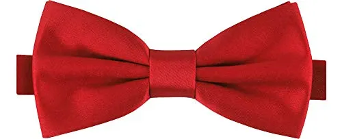 Ladeheid Herren Schmale Fliege M (12cm x 6cm), Rot, 12cm x 6cm