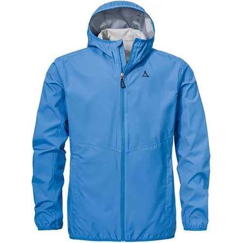Schöffel Herrenjacke Style Migandi blau (8625) 54 - Ideal für Wanderungen: Die Schöffel Herrenjacke Style Migandi bietet hervorragenden Wetterschutz mit einer innovativen Membrane, die Atmungsaktivität und Wasserdichtigkeit vereint. Praktische Taschen und eine verstellbare Kapuze runden das Design ab.