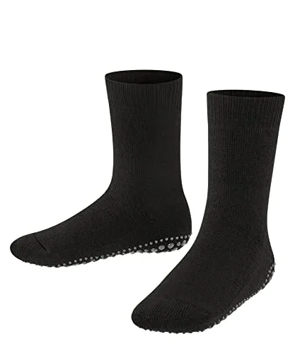 FALKE Unisex Kinder Stoppersocken Catspads K Hp Baumwolle rutschhemmende Noppen 1 Paar, Schwarz Black 3000, 31-34