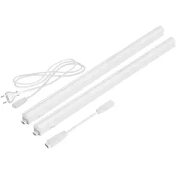 ledscom.de LED Unterbau-Leuchten Rigel 2er Set, 57,3cm, 790lm - LED-Lampen mit warm-weißem Licht, energieeffizient und flexibel erweiterbar durch Stecksystem SPIDER für individuelles Beleuchtungskonzept.