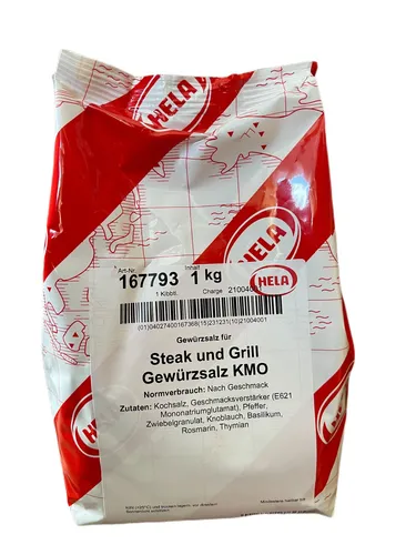 Hela Steak und Grill Gewürzsalz KMO Grillgewürz 1 kg