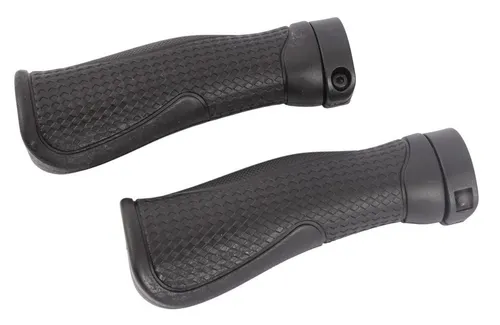 KHEbikes Fahrradlenkergriff PRISM FIX BMX MTB Griffe 133mm ergonomisch mit Klemmung Schwarz, BMX