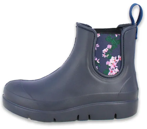 Beck Damen Chelsea Regenstiefel Workerin Gummistiefel (für trockene Füße bei Nässe) wasserdicht, leichtes EVA-Material, herausnehmbare Einlegesohle
