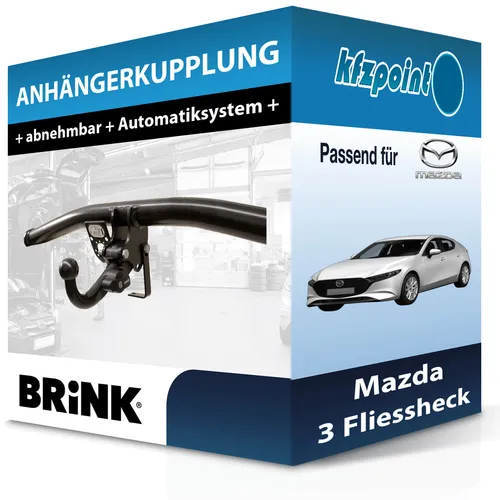 Produktbild Brink Abnehmbare Anhängerkupplung für Mazda 3 Fliessheck (11.2018-heute)