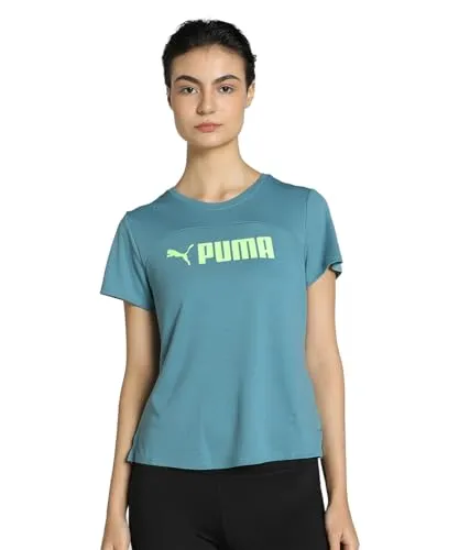PUMA Damen FIT Ultrabreathe Trainings-T-Shirt SBold Blue Speed Green