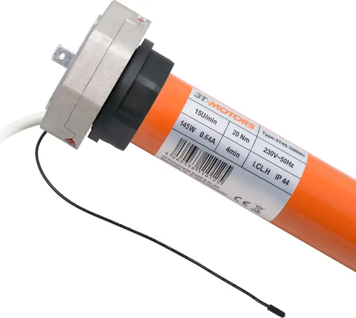 3T-MOTORS Funk-Rollladenmotor mit mechanischen Endschaltern 3T45-20RNH 20Nm SW60 mit Nothandbedienung