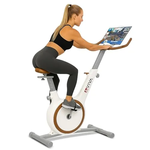 AsVIVA Heimtrainer Ergometer H12 - Fitnessbike für Zuhause - Fahrradergometer mit leiser Funktionsweise, ideal für das Heimtraining. Mit Handy-Halterung, Kalorienzähler und verstellbarem Sitz für individuellen Komfort.