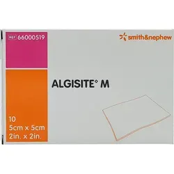 Smith & Nephew Algisite M Alginat Verband 5 cm x 5 cm, 10 Stück - Erste-Hilfe-Heftpflaster & Verbandsmaterial, schnell gelierend und passt sich optimal den Wundkonturen an, für eine effektive Wundheilung.