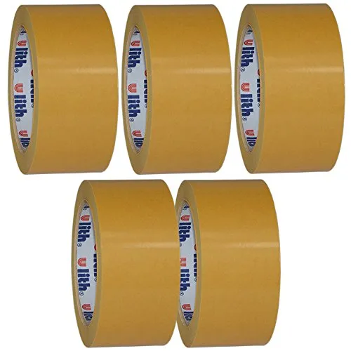 Beidseitiges Klebeband Verlegeband Doppelseitiges Teppichband 50mm x 25m Rolle (5 Rollen)