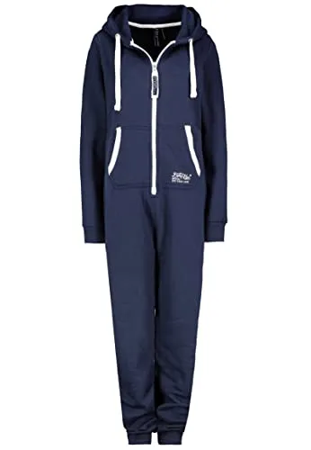 Eight 2 Nine Damen Sweat Overall Einteiler Onesie dark-blue M/L