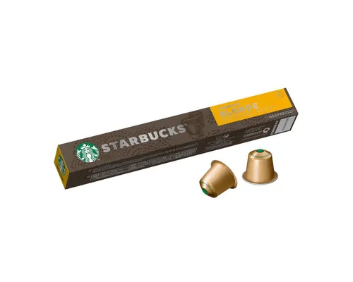 Starbucks Kaffee, Starbucks Blonde Roast Espresso Nespresso samtige Note 77g 12er Pack