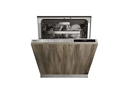 Haier WASHLENS SERIE 6 XIB 6B2S3FS Geschirrspüler - Vollintegrierter Geschirrspüler für 16 Maßgedecke, 60 cm breit, energieeffizient mit Inverter-Motor und Dampffunktion, ideal für smarte Küchen.