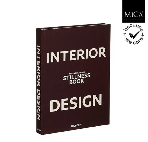 edelman Dekoobjekt MICA Dekorationsbuch, Braun, Interior Design, 1192187 (1 St)