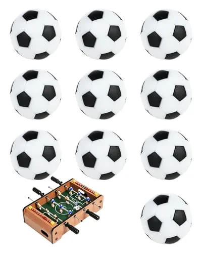 Stück Kickerbälle – Ersatzbälle für Kickertisch & Tischkicker Bälle Set, 32 mm Tischfußball-Kugeln für Kinder & Erwachsene, robuste Tischfußball Bälle für Spiel, Training & tischfussball Kinder 10
