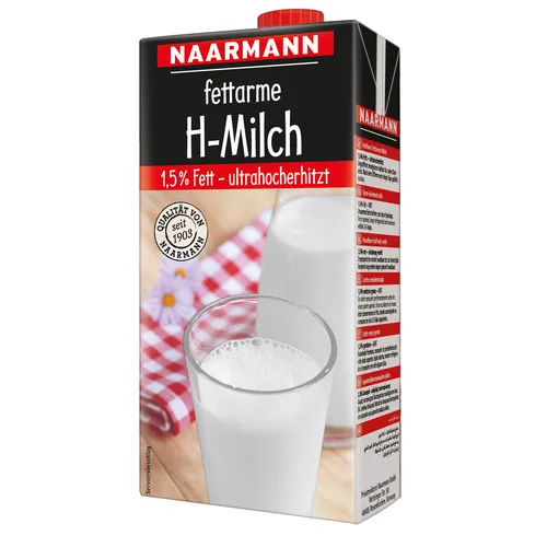 Naarmann H Milch 1.5 Fettgehalt ultrahocherhitzt 1000ml von Milch