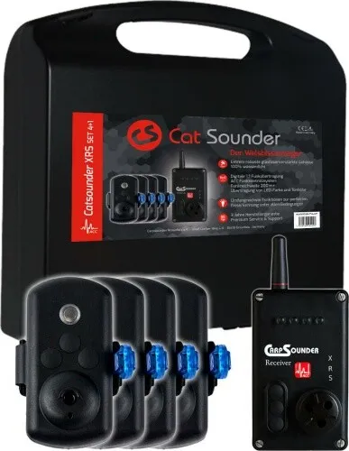CS Catsounder XRS Set 4+1 Wallerangeln von Carp Sounder Funkbissanzeiger