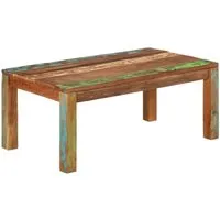 vidaXL Couchtisch aus massivem Altholz 110x55x40 cm - Stilvoller Couchtisch aus recyceltem Altholz, einzigartig in Farbe und Maserung. Ideal für jeden Wohnraum und perfekt für Speisen, Getränke oder Dekoration.