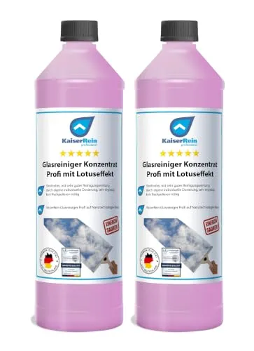 KaiserRein Glasreiniger Konzentrat mit Lotuseffekt 2x 1L von KaiserRein professional