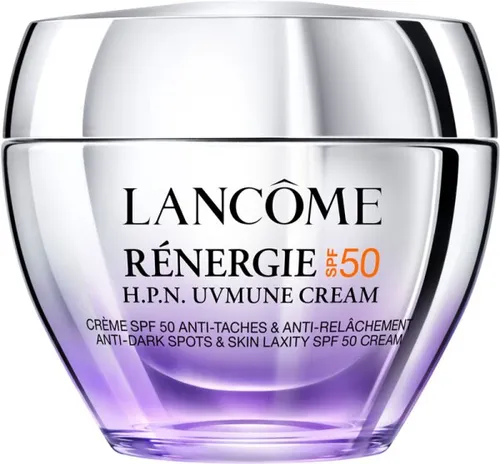 Lancôme Rénergie H.P.N. UVMUNE Cream SPF50 75 ml - Gesichtscreme mit hohem UV-Schutz SPF50 und innovativer Anti-Aging-Formel, die Falten und dunklen Flecken vorbeugt. 9 von 10 Frauen spüren den LSF nicht auf der Haut.