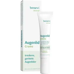 benevi Augenlid-Creme 15 ml - Feuchtigkeit für empfindliche Augenlider - Augencreme für trockene, empfindliche Augenlider mit Panthenol und Hyaluronsäure. Zieht schnell ein, hinterlässt keinen Fettfilm und ist ideal für tägliche Pflege.