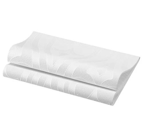 Duni Elegance Servietten Lily weiß 48x48cm - 40 Stück - Hochwertige Papierservietten, ideal für festliche Anlässe und elegante Tischdekorationen. Praktische 40 Stück im Set für mühelose Planung.