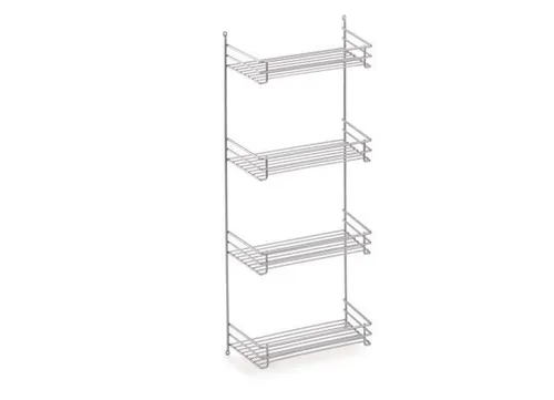 Besenschrank-Regal, silber von Sonstige