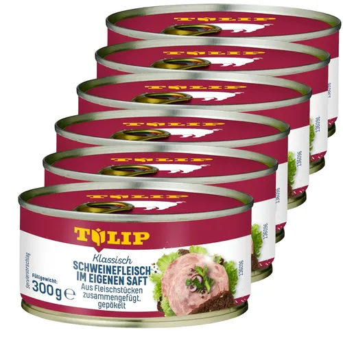 TULIP 6x 300 g Schweinefleisch im eigenen Saft