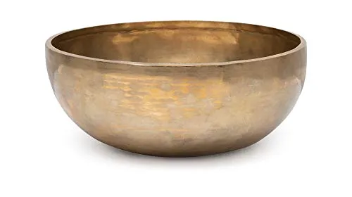 XDrum Omshanti Klangschale 25 cm - Esoterik, handgehämmert aus 7 Metallen, perfekt für Meditation und Therapie mit einem Durchmesser von 25 cm und einem Gewicht von 1900 g.