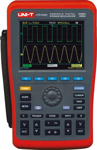 UNI-T Handheld-Oszilloskop, UTD1062C, 60 MHz, 2 Kanal, 250 MSa/s