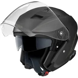 Sena Outstar S Jethelm - Matt-Schwarz - M - Motorradhelm mit innovativer Bluetooth® 5.0 Technologie für 4-Wege-Kommunikation, ECE-zertifiziert und ausgestattet mit integrierter Sonnenblende für höchsten Fahrkomfort.