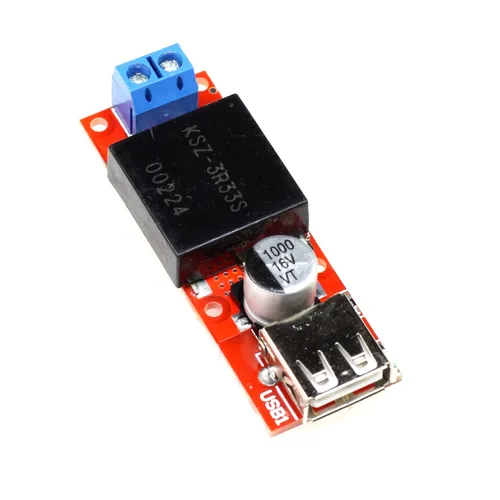 5V 3A DC/DC-Wandler mit USB-Port, 7-24V Eingangsspannung, KIS3R33S Step-Down