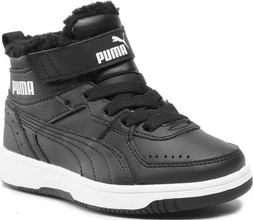 Puma Rebound Joy Fur PS, 37547901 - Sneaker für Kinder, ideal für kalte Tage mit warmem Teddyfutter und praktischer Klettverschluss-Schnürung für schnellen Einstieg.