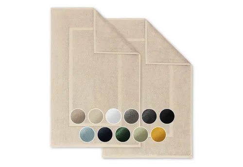 Blumtal Badematte Premium Frottier, saugstark und strapazierfähig, 50x80 cm - Die Blumtal Badematte aus hochwertigem Frottier ist schnell trocknend und besonders weich. Mit 1200gsm sorgt sie für eine hohe Saugkraft und ist bis 40°C maschinenwaschbar. Erhältlich in 15 Farben, ideal für jedes Badezimmer.